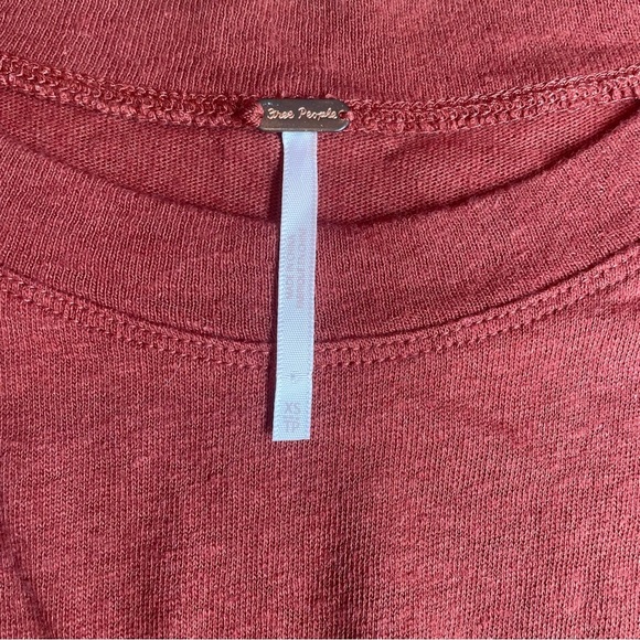 Free People Red/Rust Sleeveless Pleated Top Sz XS - Picture 4 of 6